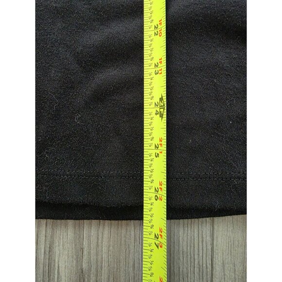 Quacker Factory Black Embellished Snowflake 3/4 Sleeve Top L Jeweled Design - Picture 6 of 7